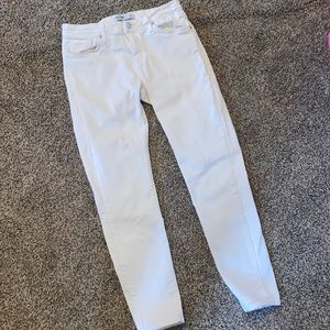 Stich Fix Just Black Cropped White Skinny Jeans 8” Rise